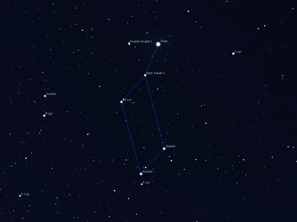 Lyra Constellation Guide  The Little Harp With A Bright Star