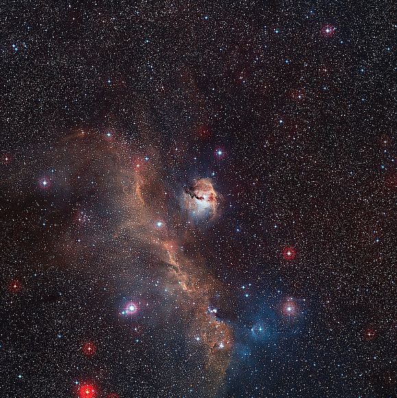 Seagull Nebula,NGC 2177,emission nebula in monoceros